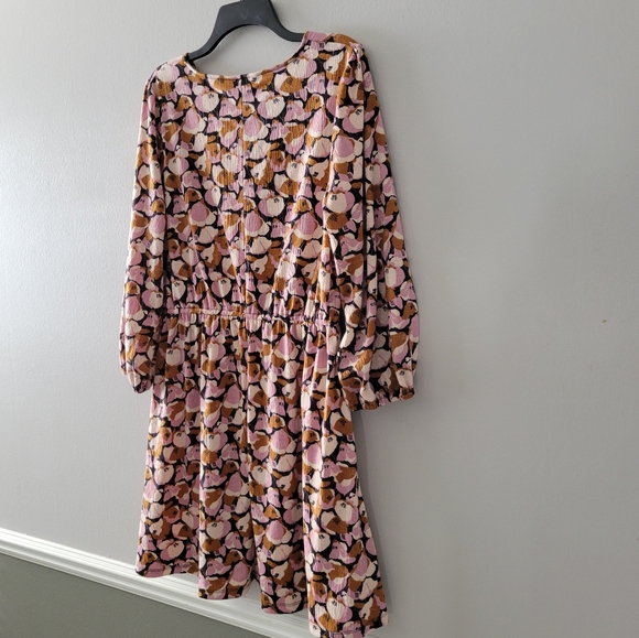 New Nine West Floral Multicolored Dress Size: L - Picture 2 of 15